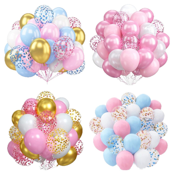 Ristpiiriline 50tk mitmevärvilist õhupalliketi pakendit, stseeni kaunistuseks mõeldud õhupalli sünnipäevapeoks, pulmakomplekt lateksist õhupallideks