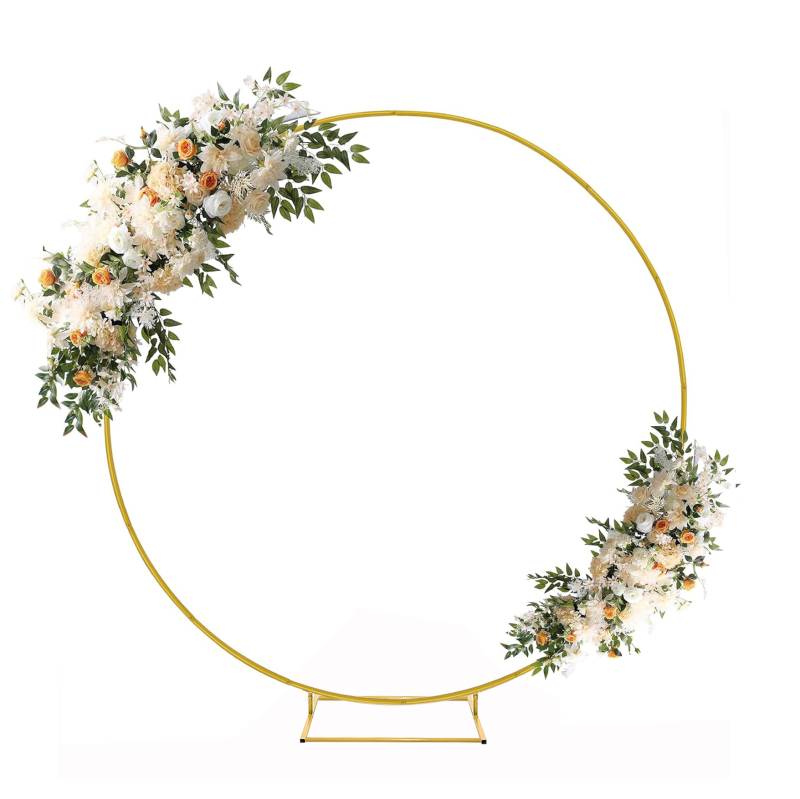 Vestuvių apvalios arkos fono rėmo dekoracija, vyšnių žiedų arka, vestuvių išdėstymo rekvizitai, balionų arka, apvalus vamzdinis geležinis rėmas