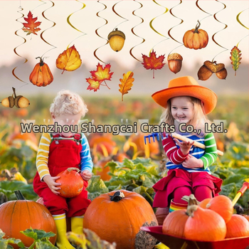 12 τεμάχια μενταγιόν σπιράλ Autum Maple Leaf, μενταγιόν σπιράλ για την Ημέρα των Ευχαριστιών, μενταγιόν φθινοπωρινά φύλλα, διακοσμήσεις πάρτι Autum