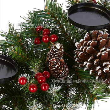 Új karácsonyi összecsukható gyertyatartó koszorú gyertyadíszek karácsonyi dekorációk karácsonyi jelenetkompozíciók kellékek díszek