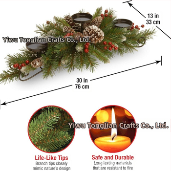 Új karácsonyi összecsukható gyertyatartó koszorú gyertyadíszek karácsonyi dekorációk karácsonyi jelenetkompozíciók kellékek díszek