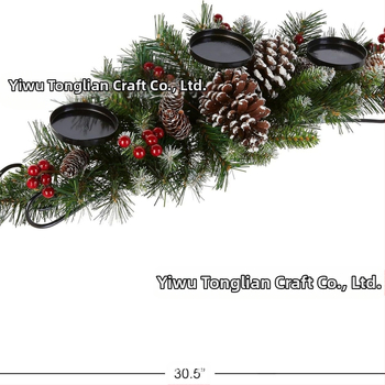 Új karácsonyi összecsukható gyertyatartó koszorú gyertyadíszek karácsonyi dekorációk karácsonyi jelenetkompozíciók kellékek díszek