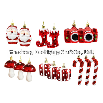 Nauji kalėdinių dekoracijų pakabukai, Kalėdų Senelio ramentai, grybai ir kiti specialios formos kamuoliukų rinkiniai iš užsienio