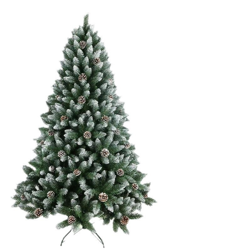 Χριστουγεννιάτικο δέντρο με μυτερή επίπεδη κεφαλή PVC με σπρέι, λευκό χριστουγεννιάτικο δέντρο με κόκκινο κώνο, χριστουγεννιάτικο δέντρο με κρύσταλλα, στολίδια δαπέδου από κουκουνάρι