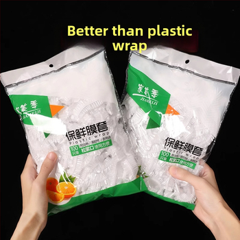 Plastikinė plėvelė, sutirštinta vienkartinė šviežio laikymo maišelio dulkėms atspari likusių ryžių dubenėlio danga