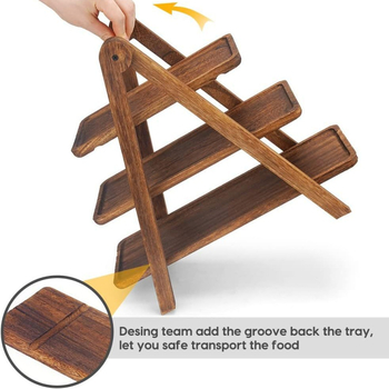 Vintage puidust mitmekihiline paberist tassiküpsise koogiriiul, puuvilja-magustoiduriiul, täispuidust kuuma poti taldrikualus, hoiuriiul, vitriin