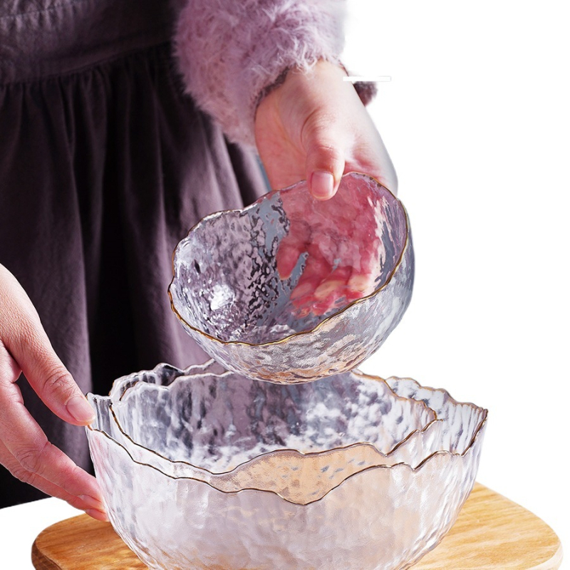 Kristályüveg gyümölcstányér, akadálymentesített luxus otthoni nappali dohányzóasztal, cukorkakiállítási tányérkosár, salátástál 2025 új gyümölcstányér