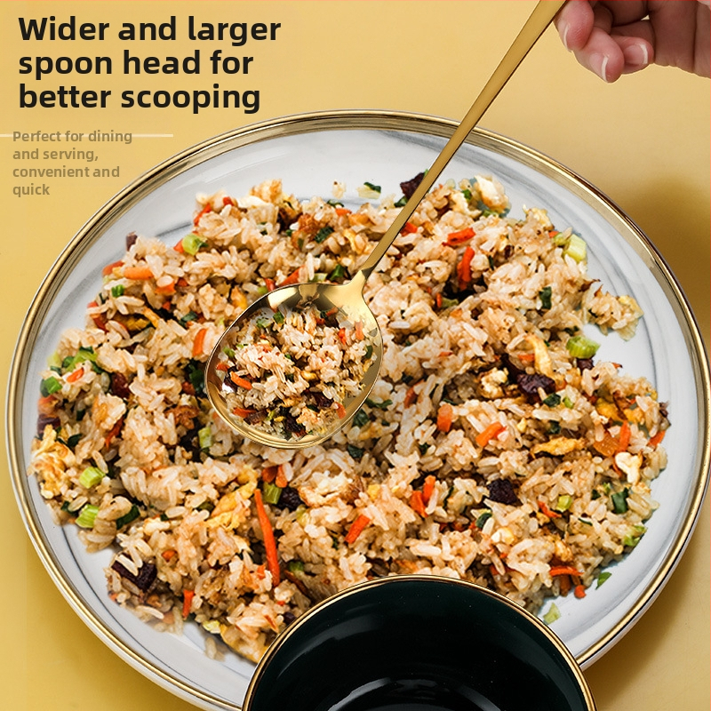 Чинии от неръждаема стомана, лъжица, бюфет, обществен, по-дълги чинии, лъжица, домакинство, хотел, обществен, лъжица, лъжица за салата, вилица за салата