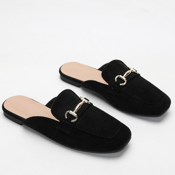 Plus Size Export Stílusú Zárt Orrú Bebújós Papucsok Női, Lusta Bebújós Papucsok, Vastag Talpú, Szögletes Orrú Lapos Cipők, Lélegző és Kényelmes Női Cipők