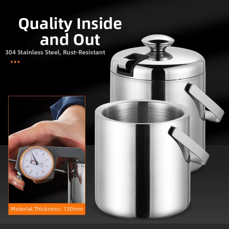 Фабрика директно от неръждаема стомана 304 материал двуслоен KTV кофа за лед преносима кофа за бира шампанско бар кофа за вино