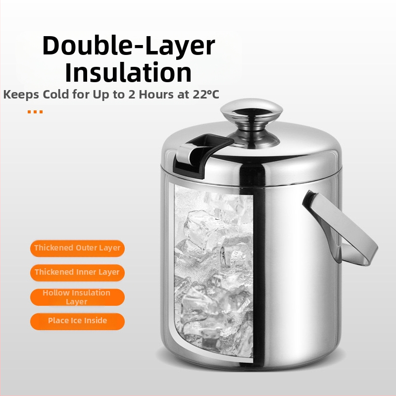 Фабрика директно от неръждаема стомана 304 материал двуслоен KTV кофа за лед преносима кофа за бира шампанско бар кофа за вино