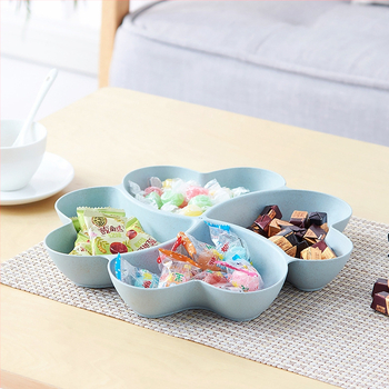 Χαριτωμένο πιάτο φρούτων με γεύση σιταριού σε σχήμα λουλουδιού, πιάτο φρούτων, πιάτο σπόρων πεπονιού, πιάτο αποξηραμένων φρούτων, πλαστικό σνακ γραφείου, κουτί καραμελών πολλαπλών πλεγμάτων