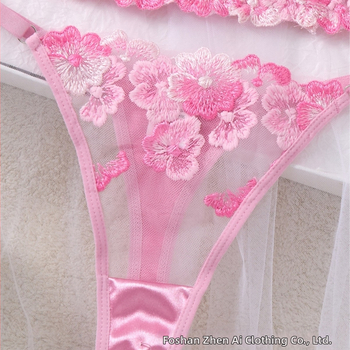 2025. aasta uus moodne seksikas aluspesu naiste lillelise tikandiga kvaliteetne üliõhuke läbipaistev seksikas aluspesu komplekt 121