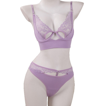 Σετ σέξι εσωρούχων από δαντέλα για ζευγάρια, με εφέ ελαχιστοποίησης για μεγάλο στήθος, σουτιέν με απαλή στήριξη και παιχνιδιάρικο στυλ με εφέ push-up.