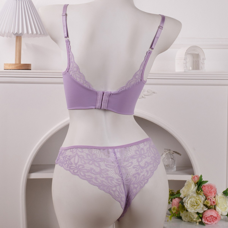 Σετ σέξι εσωρούχων από δαντέλα για ζευγάρια, με εφέ ελαχιστοποίησης για μεγάλο στήθος, σουτιέν με απαλή στήριξη και παιχνιδιάρικο στυλ με εφέ push-up.