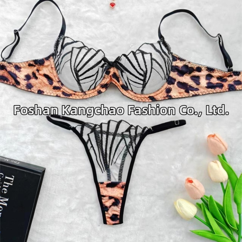 Cezhraničný zahraničný obchod horúca výšivka perspektíva sieťovina sexy pohodlné jednoduché veľkorysé sexy spodná bielizeň oblek 6045