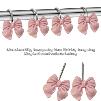 Határokon átnyúló, nagy eladású Amazon Temu Xiyin elegáns, új, gyantából készült, dekoratív zuhanyfüggöny-kampó