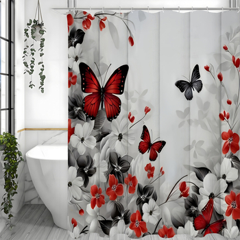 A Temu határokon átnyúló e-kereskedelme kreatív, gyönyörű pillangós zuhanyfüggönyök képeivel érkezhet az Egyesült Államok, Európa és Észak-Amerika számára