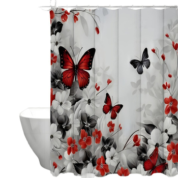 A Temu határokon átnyúló e-kereskedelme kreatív, gyönyörű pillangós zuhanyfüggönyök képeivel érkezhet az Egyesült Államok, Európa és Észak-Amerika számára