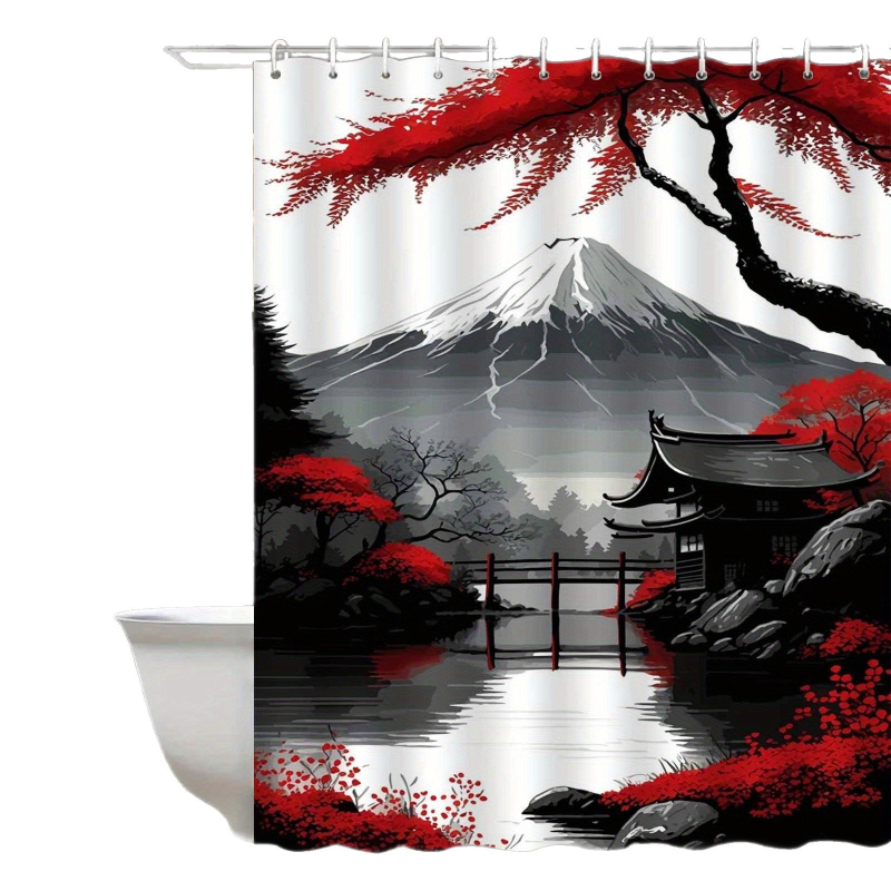 Shein határokon átnyúló e-kereskedelmi tinta antik stílusú tájképi zuhanyfüggöny, Egyesült Államok, Európa és Észak-Amerika