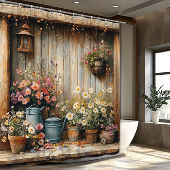 Amazoni piiriülese e-kaubanduse lilleline dušikardin, polüestermaterjal, sisaldab konksusid Ameerika Ühendriikidesse, Euroopasse ja Põhja-Ameerikasse