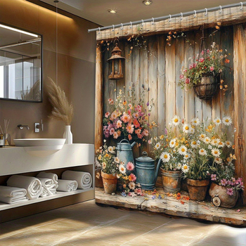 Amazoni piiriülese e-kaubanduse lilleline dušikardin, polüestermaterjal, sisaldab konksusid Ameerika Ühendriikidesse, Euroopasse ja Põhja-Ameerikasse