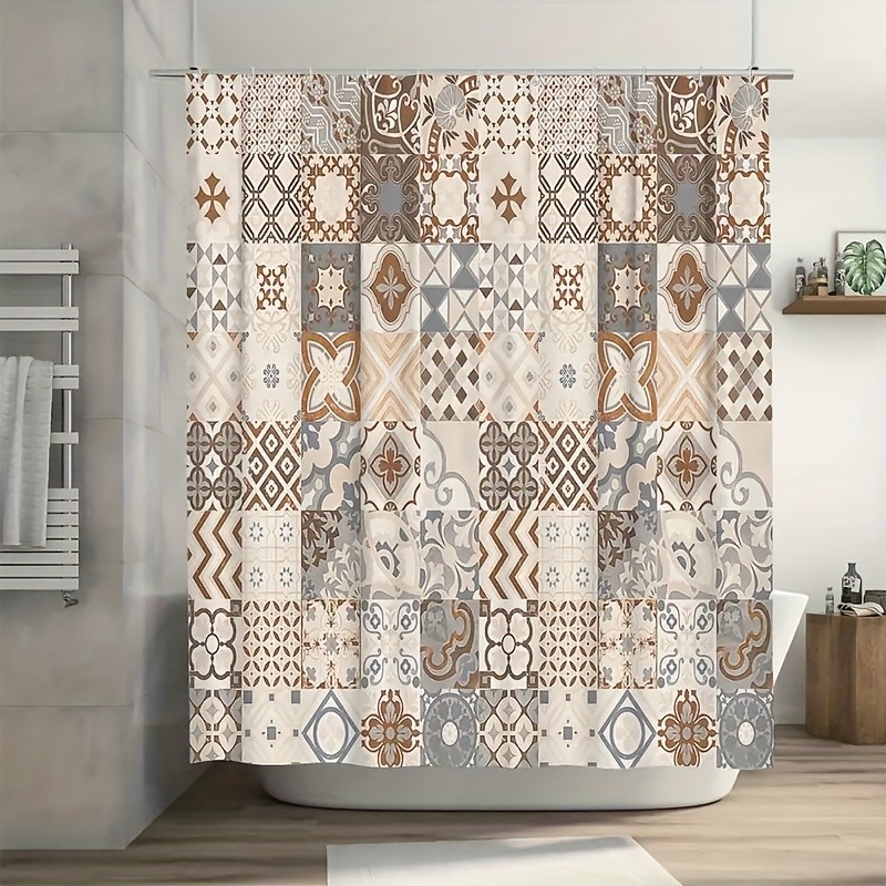 Temu piiriülene e-kaubanduse boheemlaslikus stiilis dušikardin 12 konksuga USA-sse, Euroopasse, Põhja-Ameerikasse