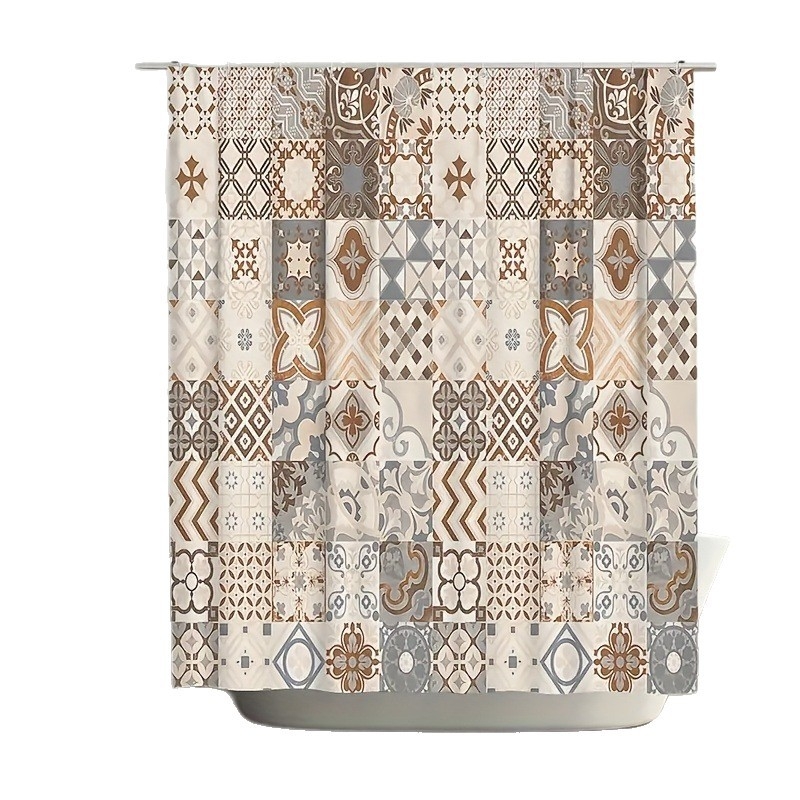 Temu piiriülene e-kaubanduse boheemlaslikus stiilis dušikardin 12 konksuga USA-sse, Euroopasse, Põhja-Ameerikasse