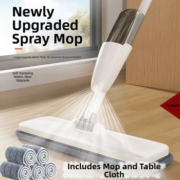 Veepihusti mopp Märg ja kuiv majapidamisveepihusti mopp Suure mahutavusega käsitsi pestav lame mopp Laisk mopp