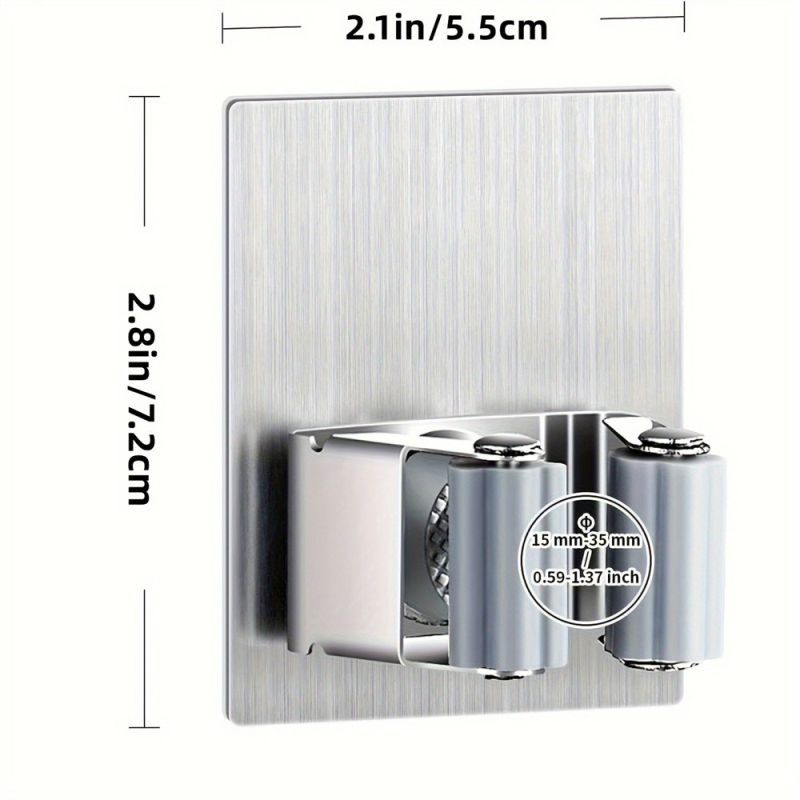 Prekogranična kuka za mop, kopča za mop, zidna kopča za metlu bez bušilice, jaka ljepljiva kopča za pohranu