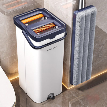 Jiabanshou mopp koduseks kasutamiseks, ühe pühkimisega puhas 2025. aasta uus mudel, käed-vabad pestav lame mopp märg- ja kuivkasutuseks, kaabitsaga mopi võluriist