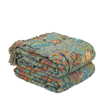 Green Plum Yuyu, pătură de prosop din bumbac pur, cu aer condiționat, pentru canapea, simplă și dublă, pentru pauza de prânz