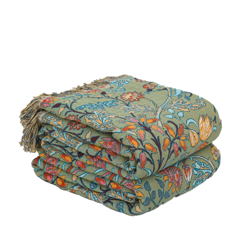 Green Plum Yuyu, pătură de prosop din bumbac pur, cu aer condiționat, pentru canapea, simplă și dublă, pentru pauza de prânz