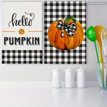 „Temu Shein“ gamyklos ženklinimas, tiesioginio pristatymo spausdintas virtuvinis rankšluostis, rudens moliūgų indų šveitimo pagalvėlė