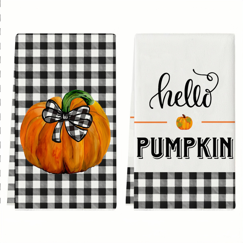 „Temu Shein“ gamyklos ženklinimas, tiesioginio pristatymo spausdintas virtuvinis rankšluostis, rudens moliūgų indų šveitimo pagalvėlė