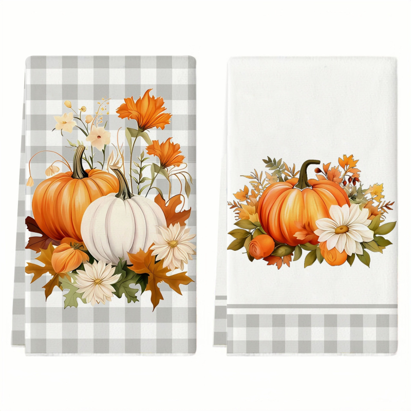 „Temu Shein“ gamyklos ženklinimas, tiesioginio pristatymo spausdintas virtuvinis rankšluostis, rudens moliūgų indų šveitimo pagalvėlė