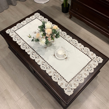 Τραπεζομάντιλο τραπεζιού σαλονιού ευρωπαϊκού στιλ A5L, ύφασμα, τετράγωνο, ορθογώνιο, αντι-καυτηριαστικό, τραπεζομάντιλο μηχανής τσαγιού, μοντέρνο, απλό, αμερικανικού στιλ, σαλόνι