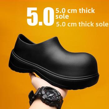 Ανδρικά παπούτσια ανοιξιάτικα με χοντρή σόλα, αντιολισθητικά, αδιάβροχα και ανθεκτικά στο λάδι παπούτσια προστασίας εργασίας, μια γενιά μαλλιών