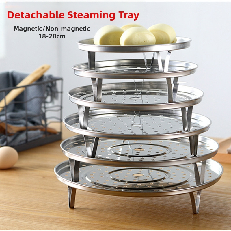 Nemagnētisks ar magnētisku 304 nerūsējošā tērauda kronšteinu, noņemams tvaicētājs, daudzfunkcionāls pārvietojams tvaicētājs, tvaicēšanas paplāte, tvaicēšanas režģis, 20 cm