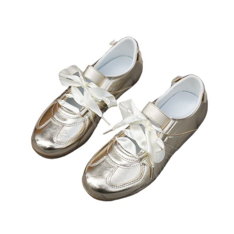 Külkereskedelmi Határokon Átnyúló Nagy Méretű Arany Réspiaci Német Edzőcipők Fűzős Forrest Gump Cipők Hétköznapi Sport Sokoldalú Retro Tornacipők Női