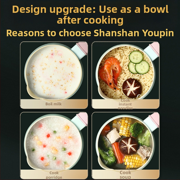 Mažų pieno puodų, greito paruošimo makaronų puodų, keraminių pieno puodų, nelimpančių puodų, kūdikių maisto papildų puodų, mažų sriubos puodų, indukcinių viryklių apdorojimas ir pritaikymas