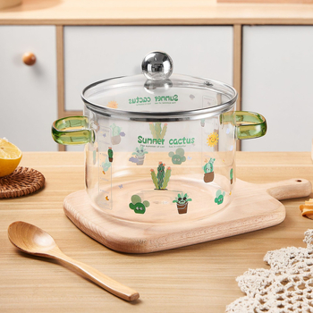 Magas boroszilikát üveg hőálló binaurális pörköltfazék elektromos kerámia tűzhelyen zabkása desszert gyümölcstál saláta instant tésztatál főzésére használható