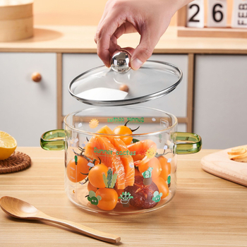 Η ηλεκτρική κεραμική κατσαρόλα στιφάδο από βοριοπυριτικό γυαλί, ανθεκτική στη θερμότητα, μπορεί να χρησιμοποιηθεί για να μαγειρέψετε χυλό, επιδόρπιο, μπολ φρούτων, σαλάτα, μπολ στιγμιαίων νουντλς