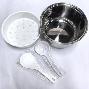 2L34L5L talpos 304 nerūdijančio plieno ryžių viryklės įdėklas, itin sutirštintas universalus ryžių viryklės įdėklas