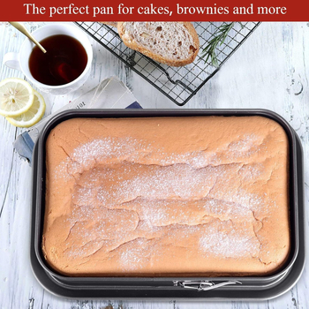 Nagy téglalap alakú sajttorta forma alja csattal Tiramisu sütőeszközök Tapadásmentes sütőforma Szivárgásmentes