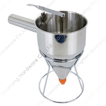 Προσαρμοσμένος διαχωριστής χοάνης από ανοξείδωτο χάλυβα, μπάλες χταποδιού, διανομέας ζύμης, εργαλείο κουζίνας με αποσπώμενη λαβή, κατασκευαστής