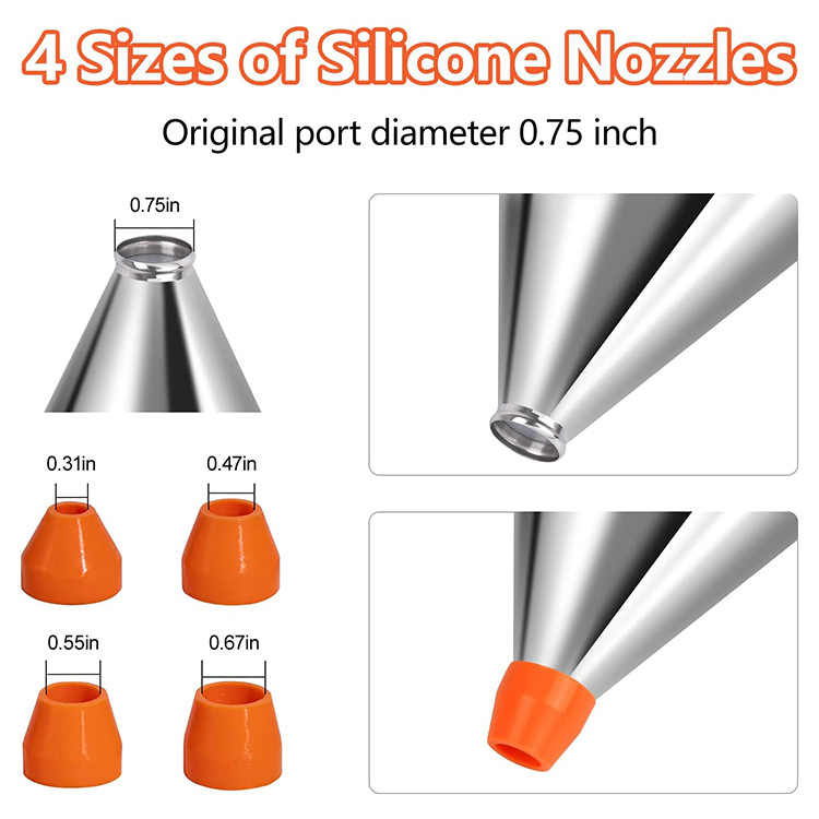 Testreszabott rozsdamentes acél tölcsér elválasztó polip golyók tészta adagoló konyhai eszköz levehető fogantyú gyártó