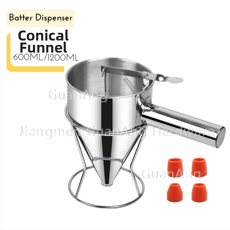 Testreszabott rozsdamentes acél tölcsér elválasztó polip golyók tészta adagoló konyhai eszköz levehető fogantyú gyártó