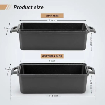 Malmist leivakast ristkülikukujuline leivapott kahekordse kõrvaga Euroopa leivavormi küpsetamisriistad hulgimüügi küpsetusplaat