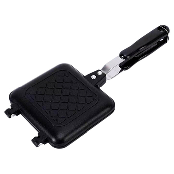 Határokon átnyúló, különleges mintázatú szendvics sütőforma reggeli serpenyő lapos tapadásmentes kétoldalas sütőforma steak grill három